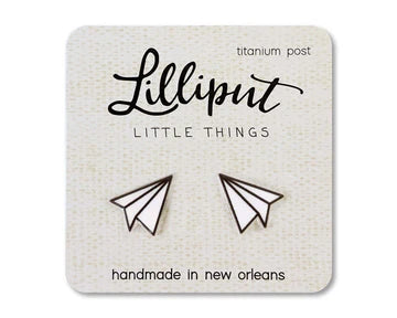 Paper Airplane Earrings