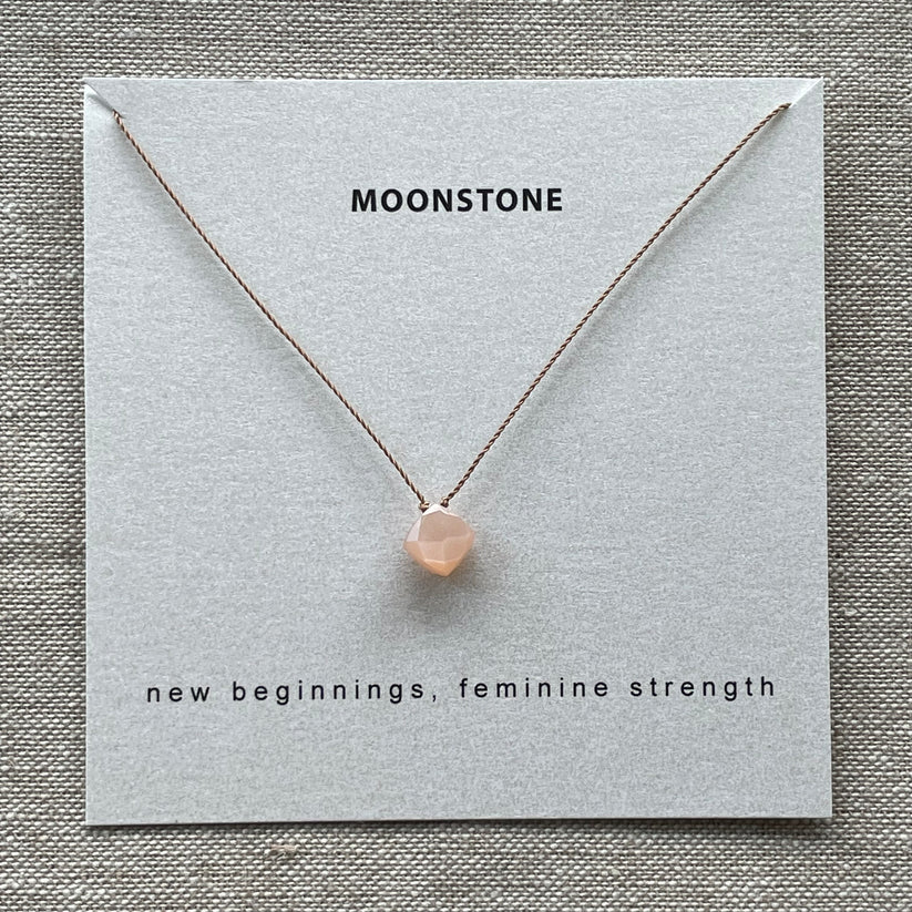 Peach Moonstone Necklace