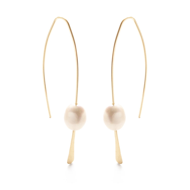 Fresh Water Pearl Threader Earrings