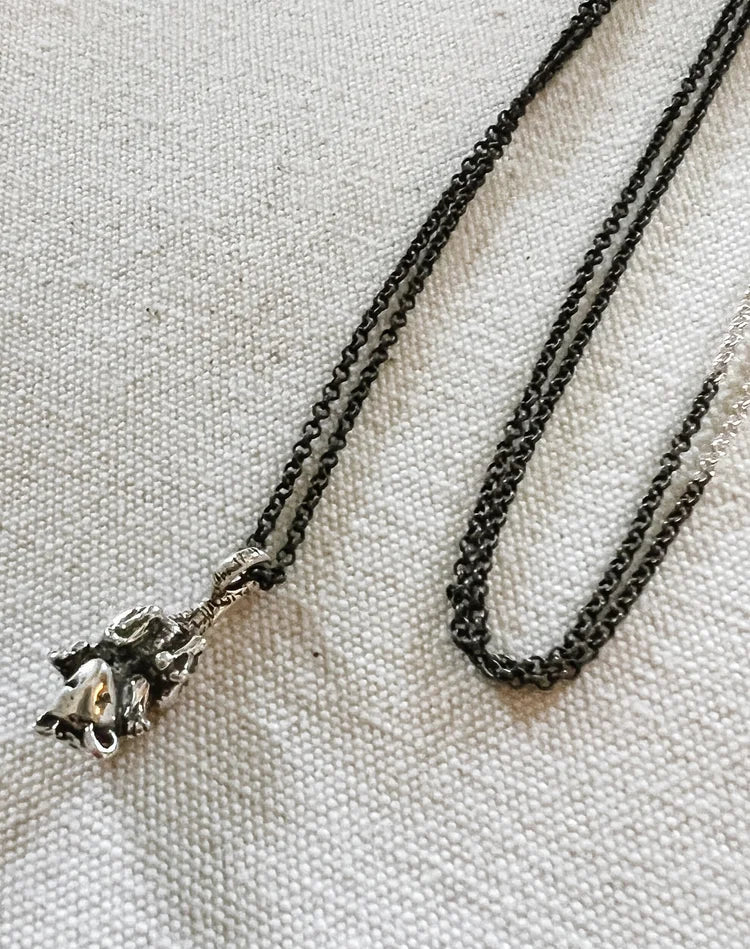 Crystal Hartman Silver Opossum Necklace