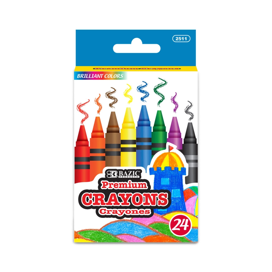 Premium Crayons, 24 Colors