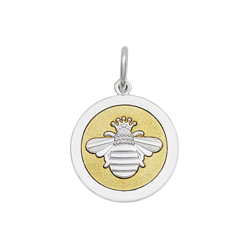 LOLA Queen Bee Small Pendant (silver/gold enamel)