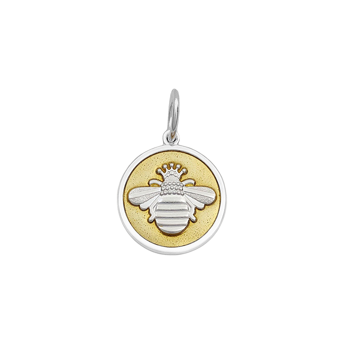 Queen Bee Small Pendant (silver/gold enamel)