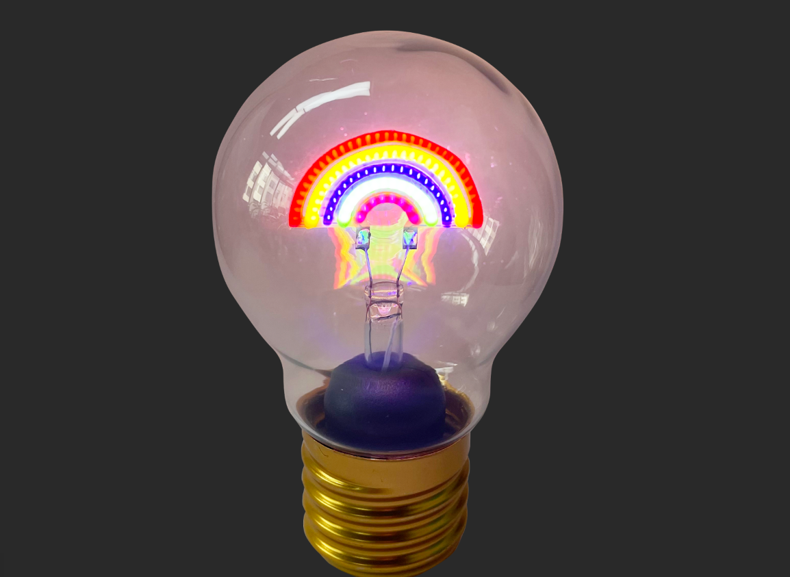 Rainbow Neon Lightbulb LED Lamp  
