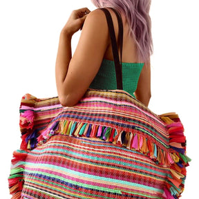 Bright Rainbow Tote