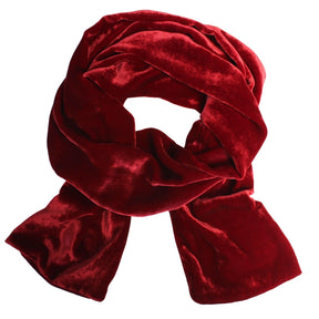 Silk Velvet Oblong Scarf