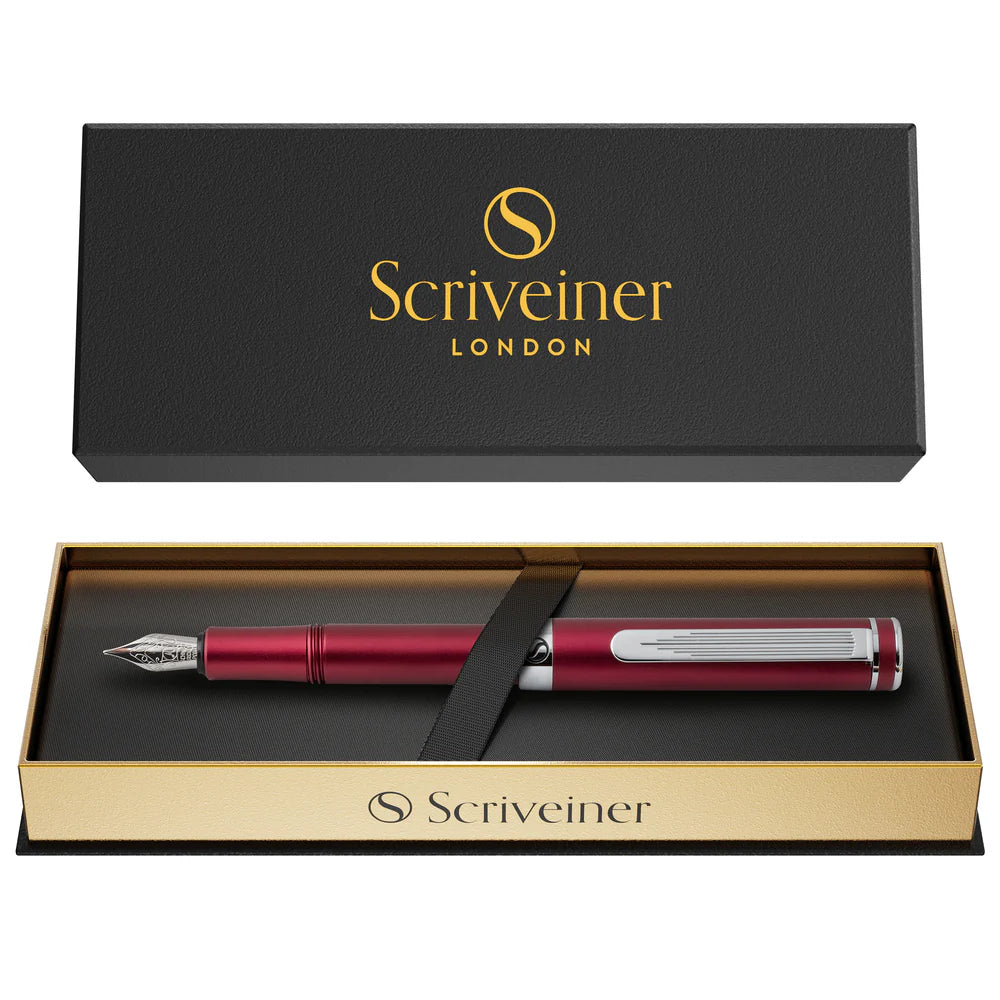 Red Fountain Pen w/Chrome