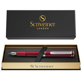 Red Fountain Pen w/Chrome