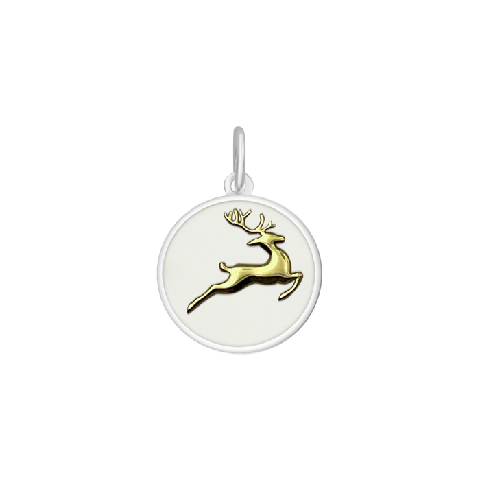LOLA Reindeer Small Pendant (gold/alpine white)