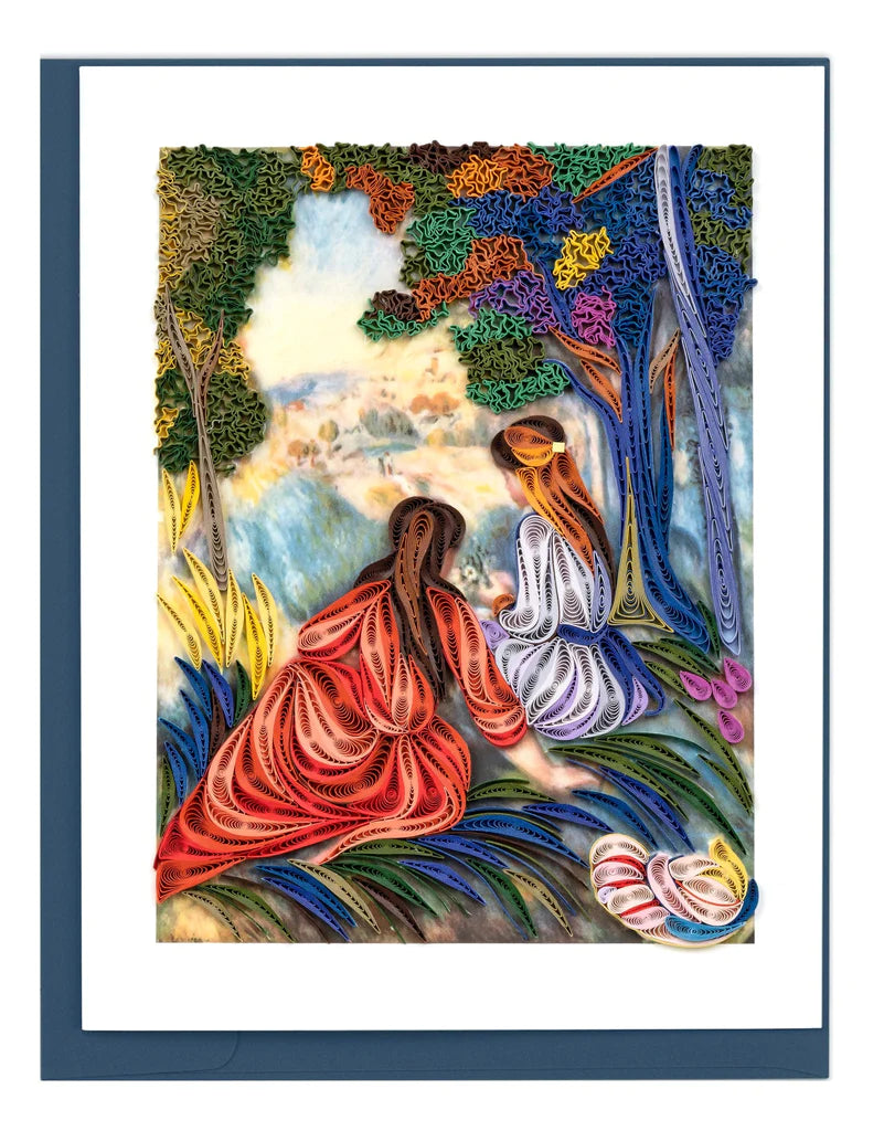 Renoir In the Meadow Quilling Greeting Card