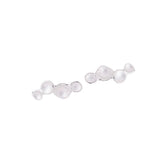 Ripple Pod Earrings - Sterling, Post