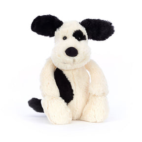 Bashful Rufferty Black and Cream Puppy