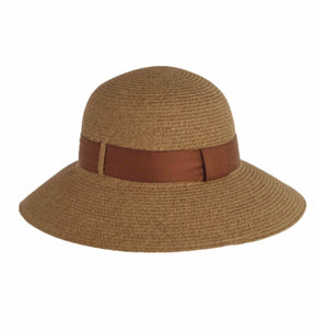 Foldable Twill Sunhat - Rust-Colored Band