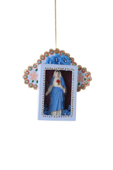 Nicho Scared Heart Mary Ornament