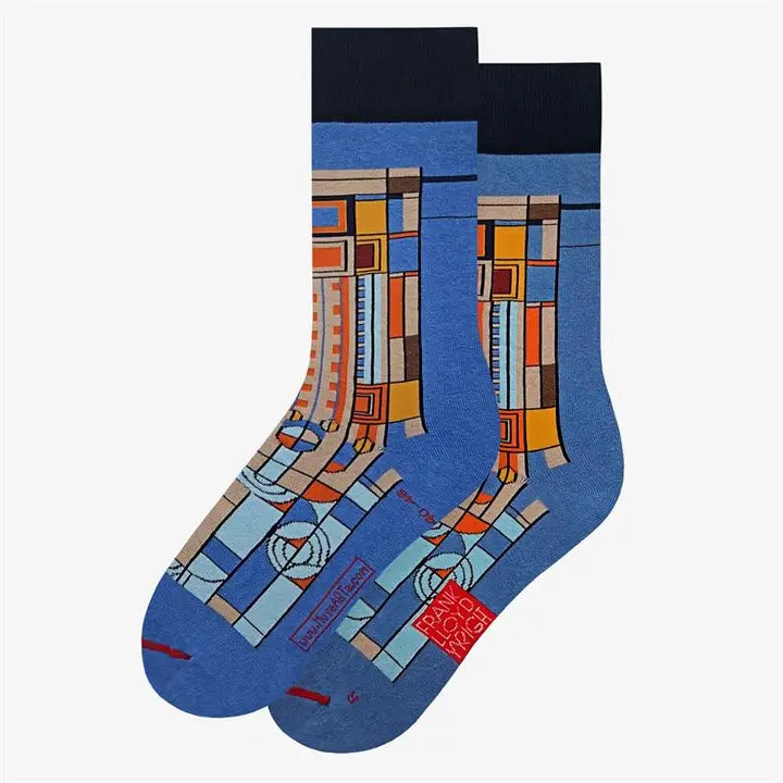 Frank Lloyd Wright Socks - Saguaro Forms