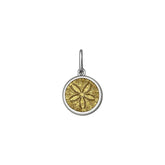 Sand Dollar Mini Pendant (gold center)
