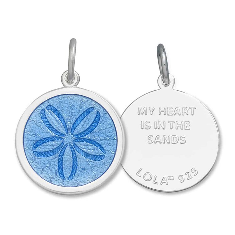 Sand Dollar Medium Pendant (periwinkle)