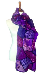 Sari Patchwork (Purple) Scarf