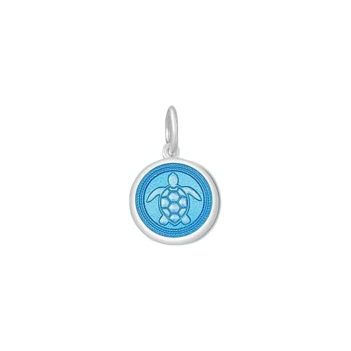 Sea Turtle Mini Pendant (light blue)