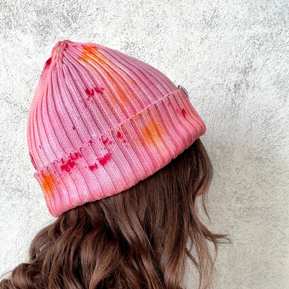 Hand-dyed Beanie Hat - Shortcake