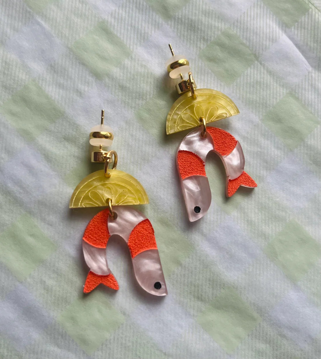 Shrimp Cocktail Earrings