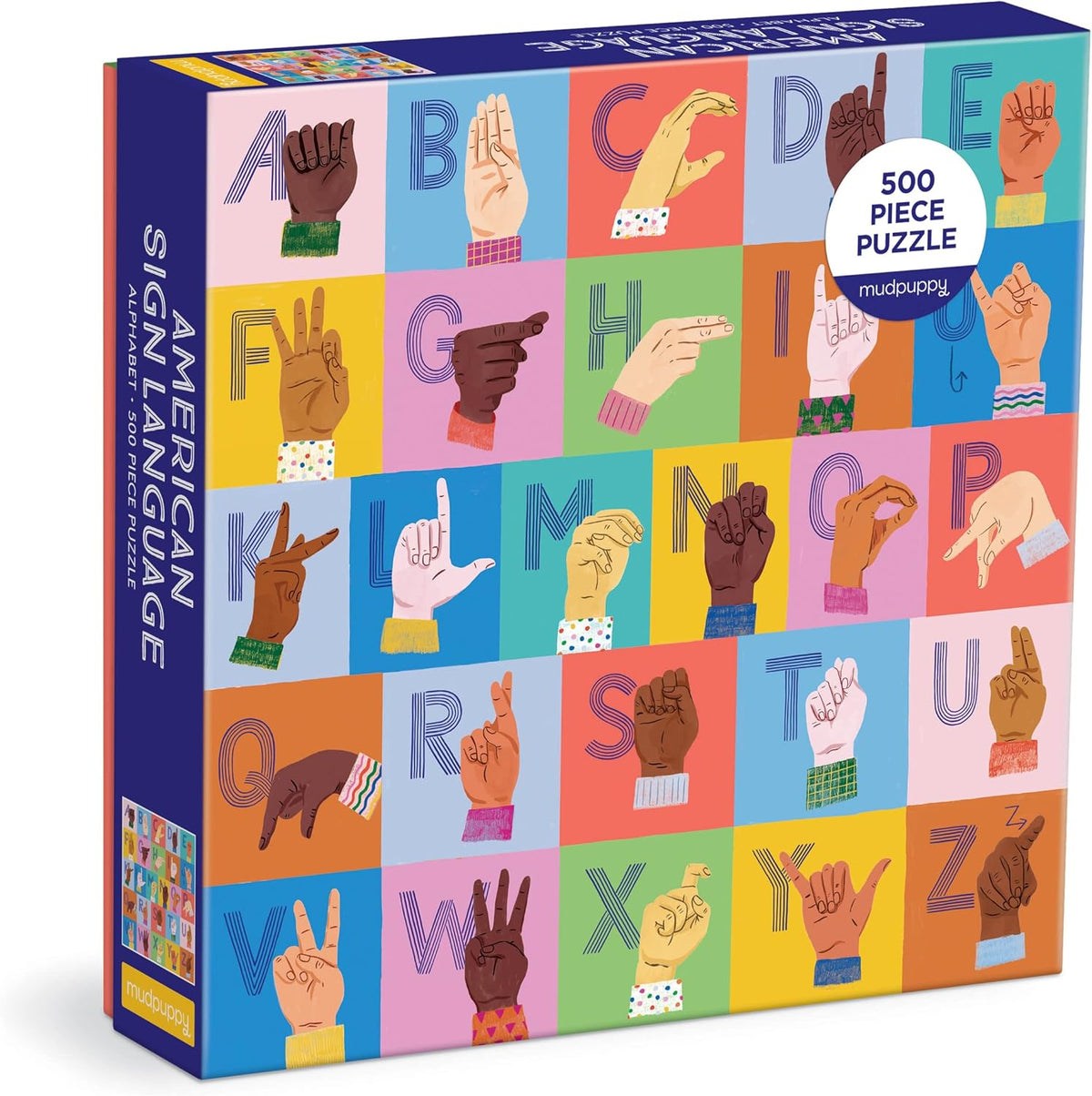 American Sign Language Alphabet 500 Piece Family Puzzle