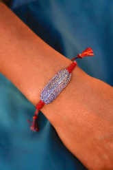 Baia Bracelet Silver & Red