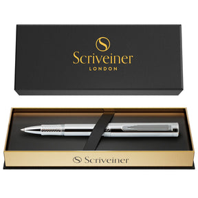 Silver Rollerball Pen w/Chrome