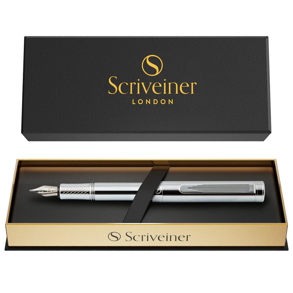 Silver Fountain Pen w/Chrome