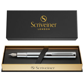 Silver Fountain Pen w/Chrome