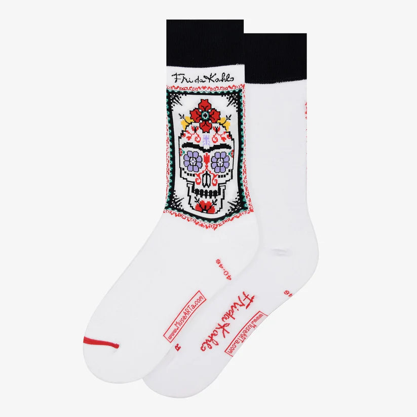 Kahlo - Skull Day of the Dead Art Sox