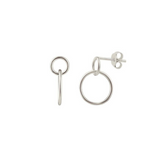 ST349 | Silver Links of Love Stud Earrings