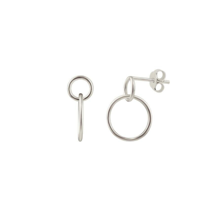 ST349 | Silver Links of Love Stud Earrings
