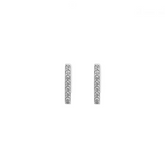 ST379 | Silver Sparkle Bar Stud Earrings