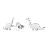 ST519 | Silver Dinosaur Post Earrings