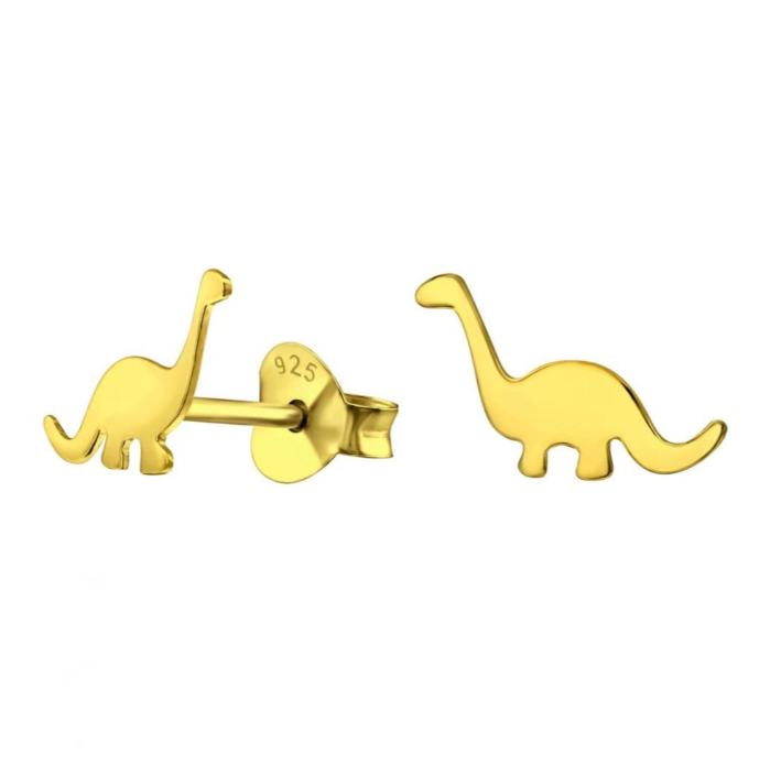 ST520 | Gold Vermeil Dinosaur Stud Earrings
