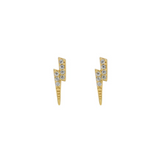ST679 | Gold Filled/CZ Thunder Stud Earrings