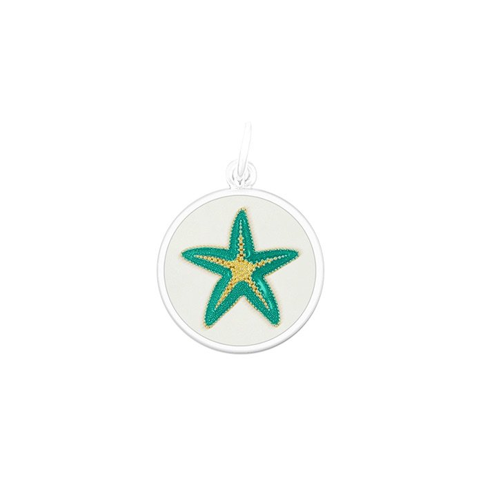 LOLA Starfish Small Pendant (gold/emerald sea)