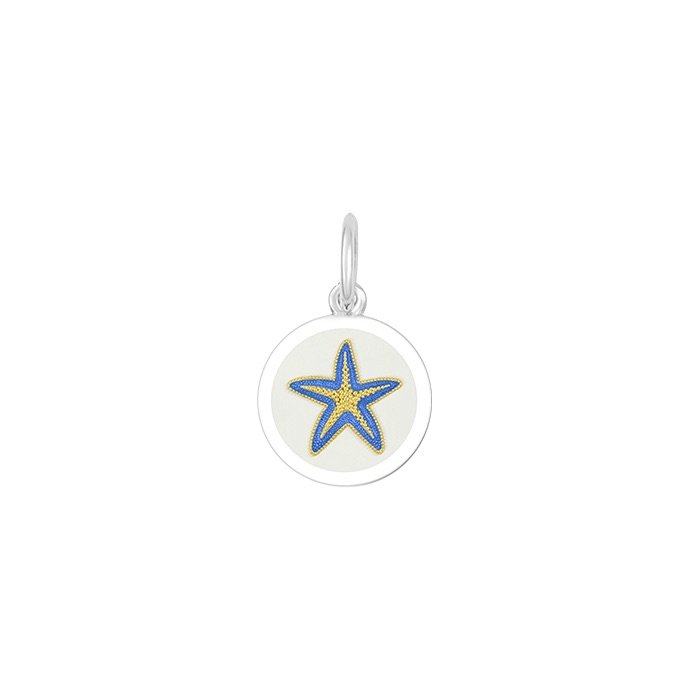 LOLA Starfish Mini Pendant (gold/periwinkle)