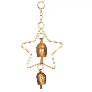 Star Ornament with 2 Bells Chime