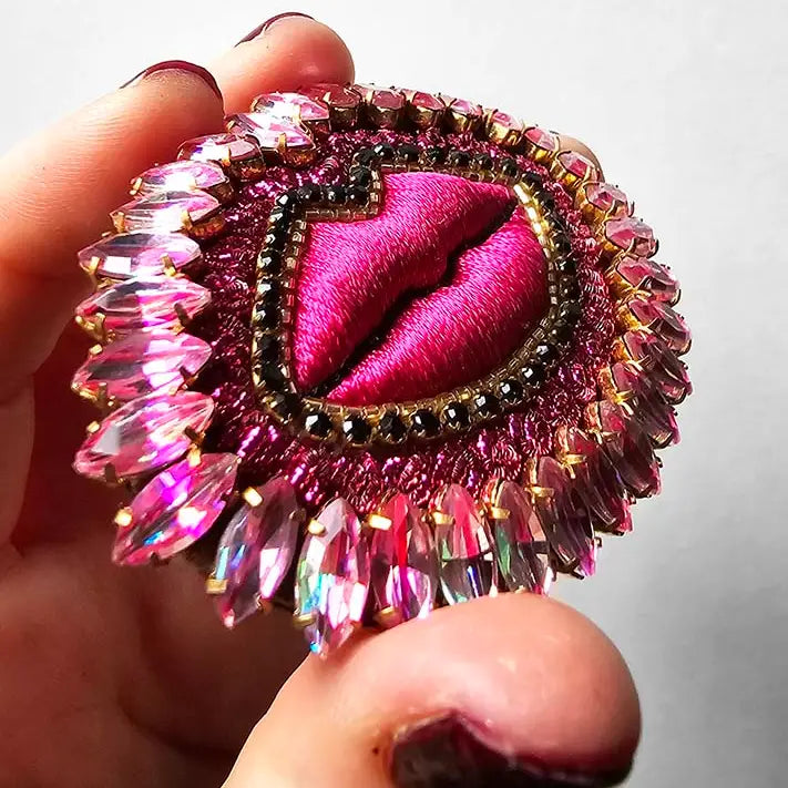 Stolen Kiss Brooch