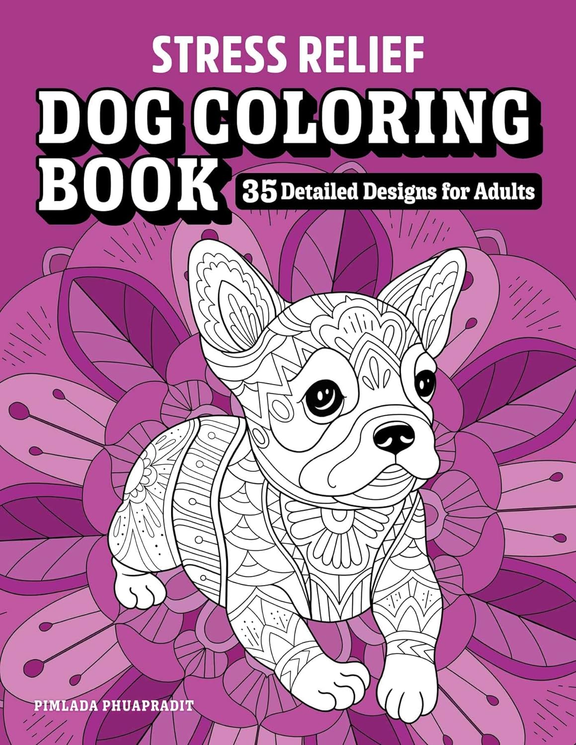 Stress Relief Dog Coloring Book