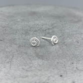 STS382 | Silver Spiral Stud Earrings