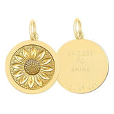 Sunflower Mini Pendant (all gold)