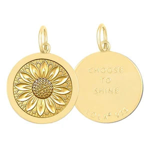 Sunflower Mini Pendant (all gold)