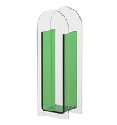 Translucent Acrylic Vase Green Clear