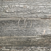 H-SS 25 | Silver Thin Wire Hoop Earrings (25mm)