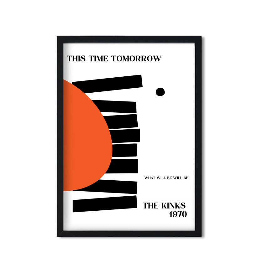 This Time Tomorrow The Kinks Inspired Abstract Art Print