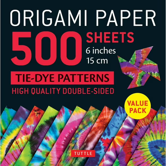 Origami Paper 500 Sheets Tie-Dye Patterns