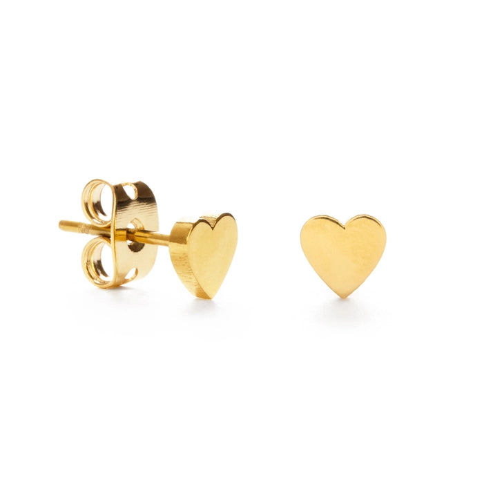 Tiny Heart Stud Earrings